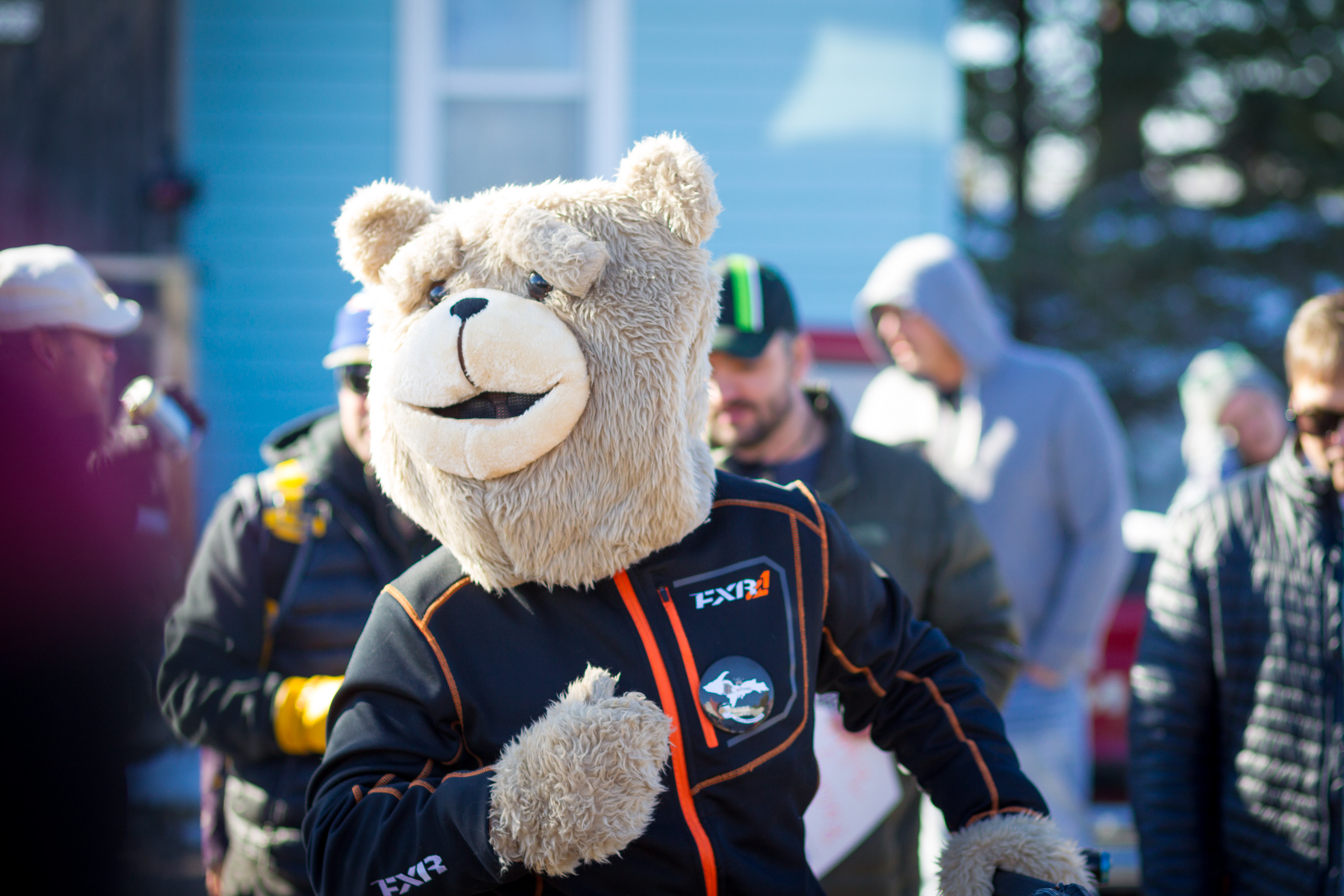 The snowmobiling bear