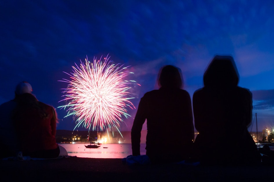 4th of July fireworks in the Upper Peninsula