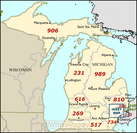 Upper Peninsula Area Code