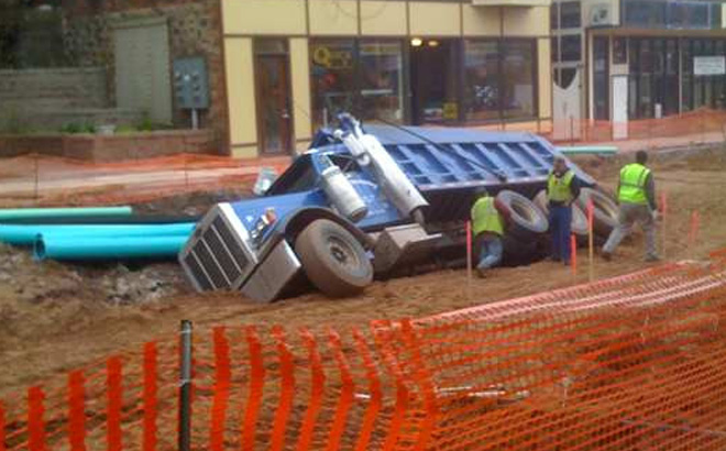 Houghton's Disappearing Truck