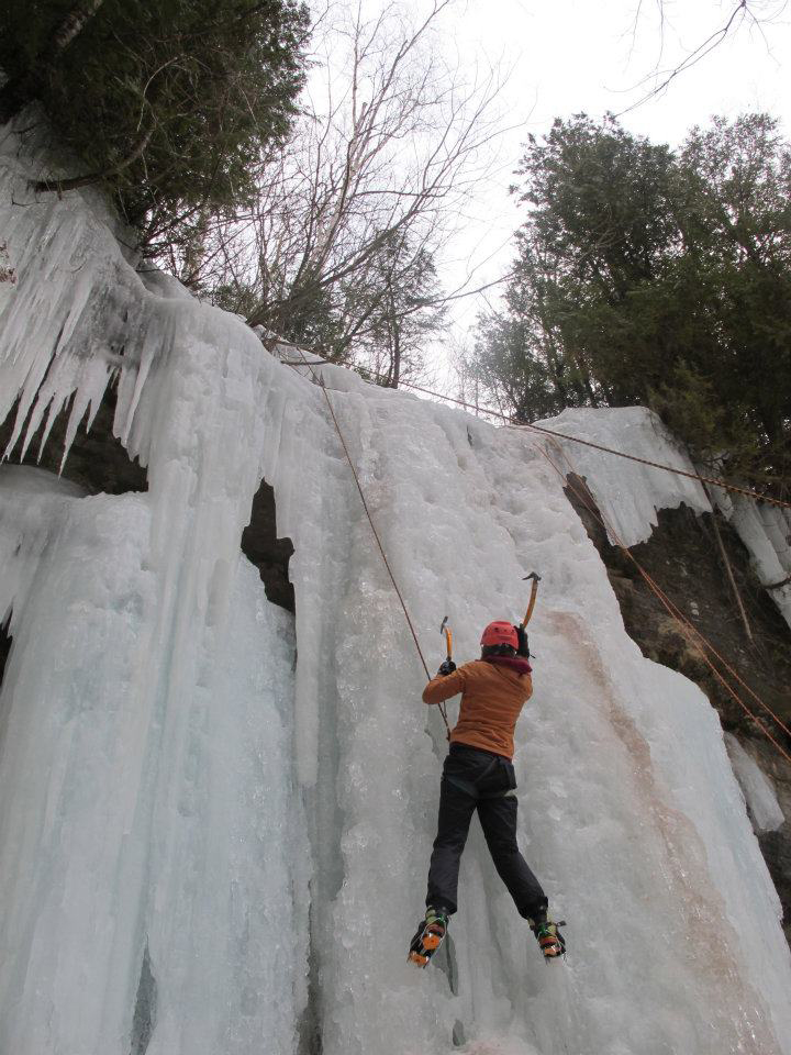 Ice climbing in Munising