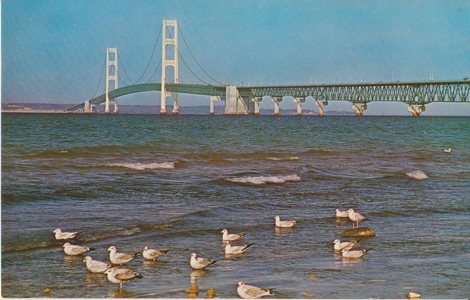 Mackinac Bridge Post Card