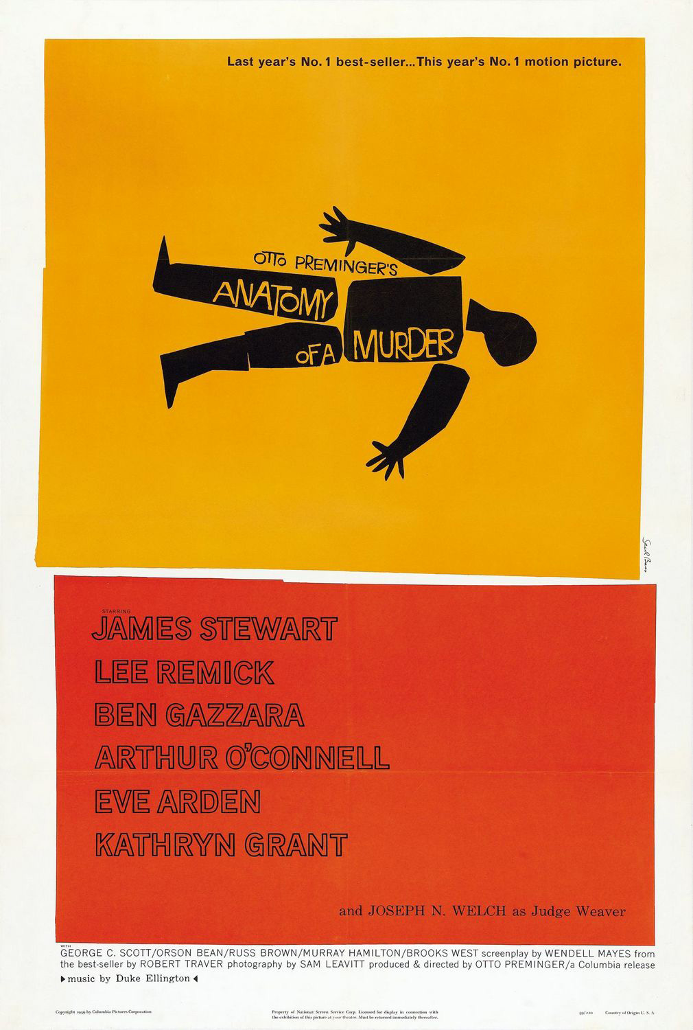 Anatomy Of A Murder poster