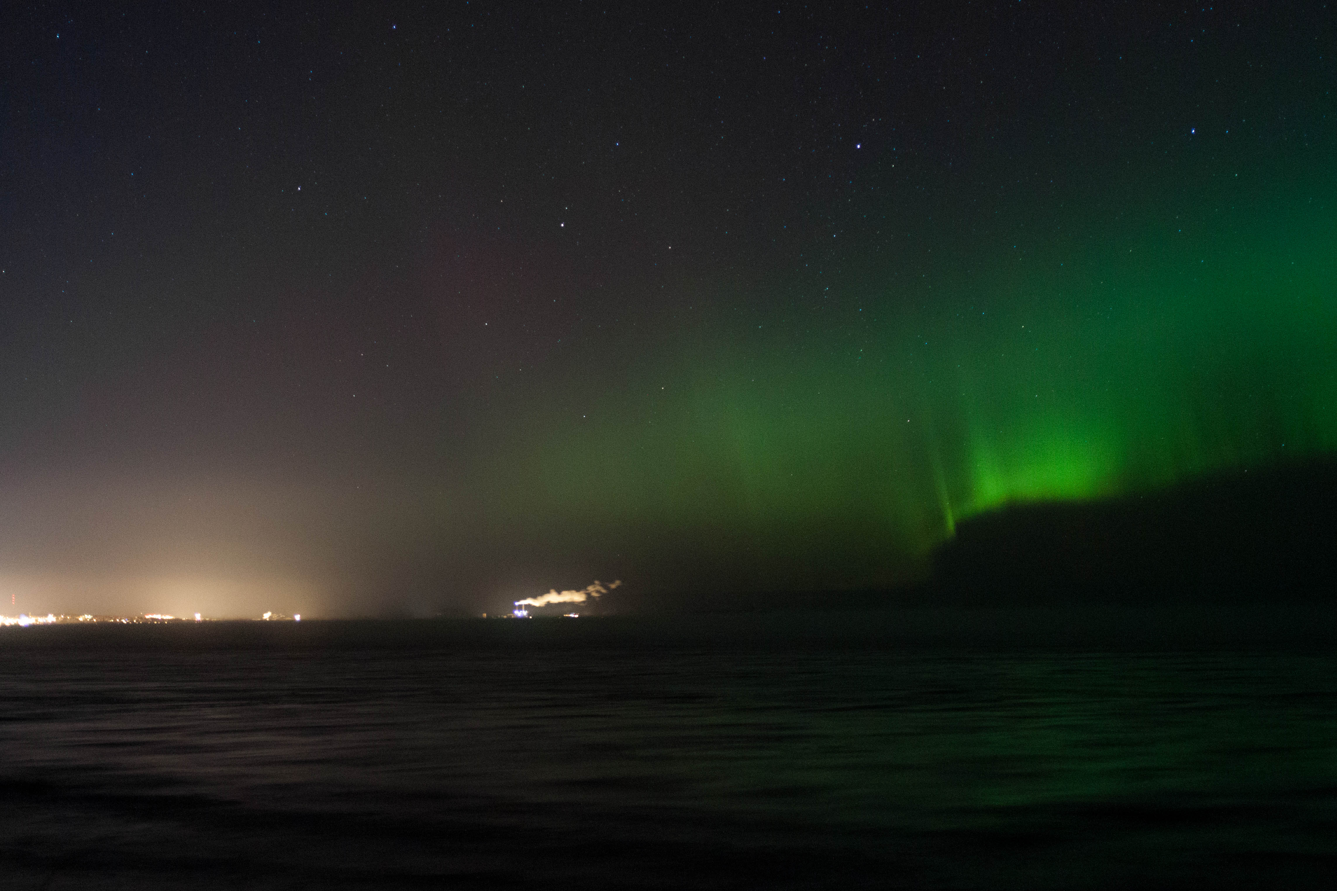 Northern Lights in Marquette, Michigan