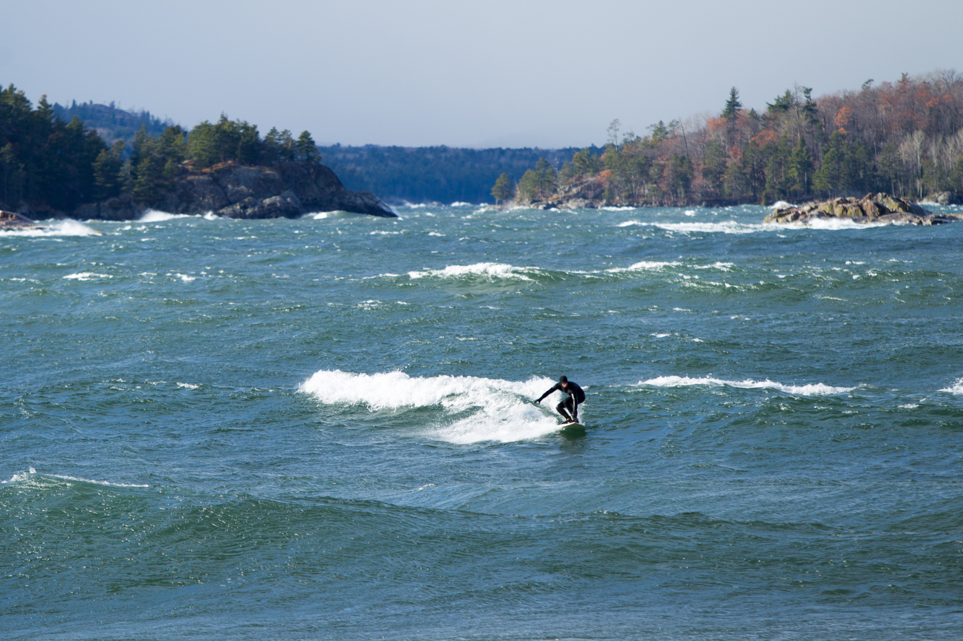 Lake Superior surfing