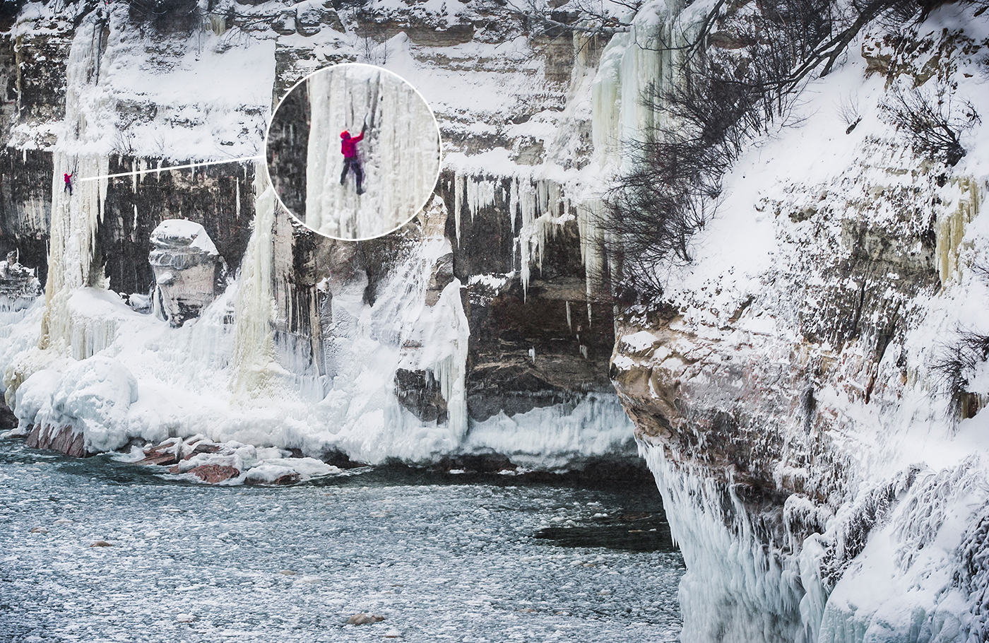 Pictured Rocks Ice Climbing